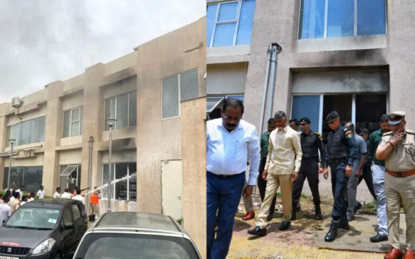 Fire Accident in AP Secretariat, CBN Visits Spot