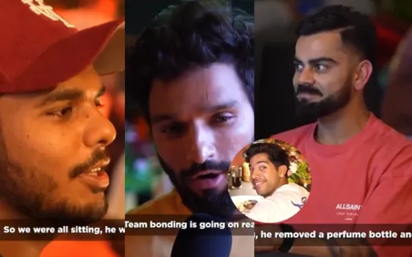WATCH: RCB's Swastik Chikara leaves everyone in splits with hilarious act involving Virat Kohli's perfume