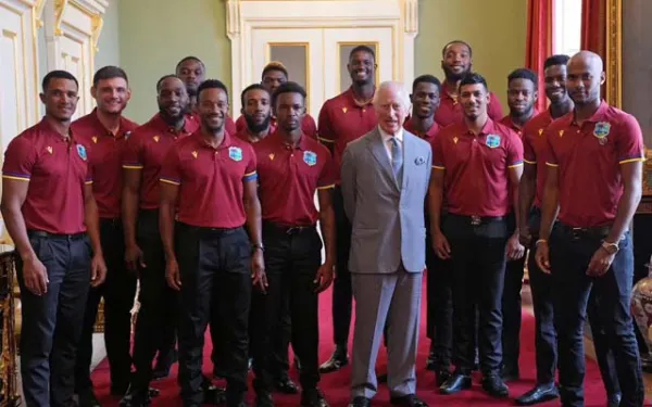 King Charles hosts West Indies team at Buckingham Palace ahead of Lord's Test
