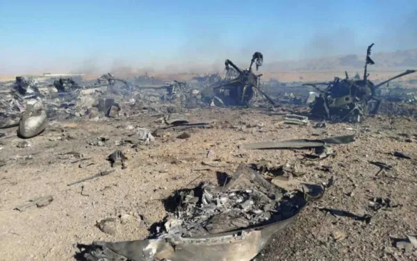 American forces blow up 2 US Air Force C-130 planes after they got stuck inside Iran during the operation to rescue pilots of F-15 shot down by Iran