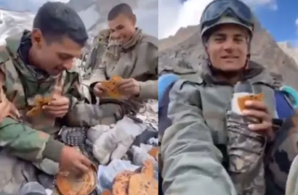 গ্লেসিয়ারে পাউরুটি জমে কাঠ - তাই খাচ্ছেন ভারতীয় জওয়ানরা