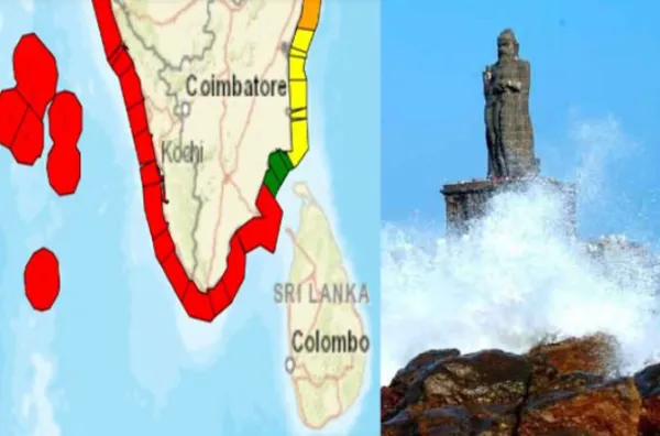 கடலோர மாவட்டங்களை தாக்கும் 'கள்ளக்கடல்' : ரெட் அலர்ட் கொடுத்த இன்காயிஸ்!