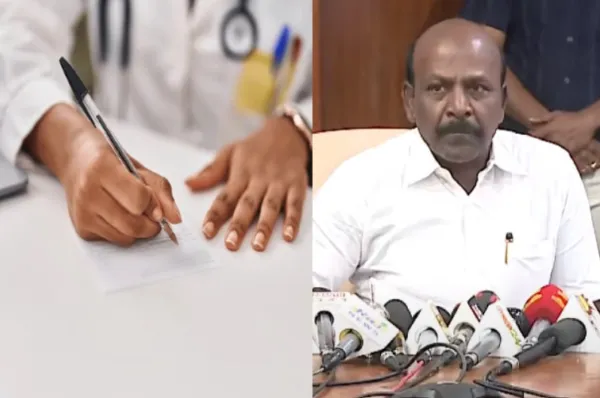 'மருந்துச்சீட்டில் CAPITAL எழுத்து மட்டுமே' : அமைச்சர் மறுப்பு!
