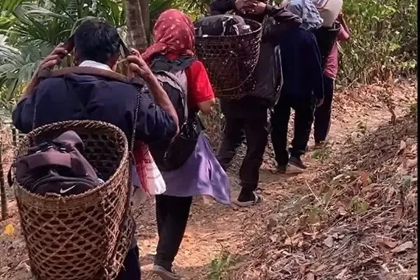 Eight Students from Assam Trek 15 Km to Exam Centre as Village Has No Motorable Road