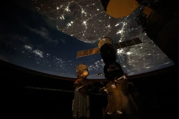International Space Station Shares Stunning Nighttime View of India from Space