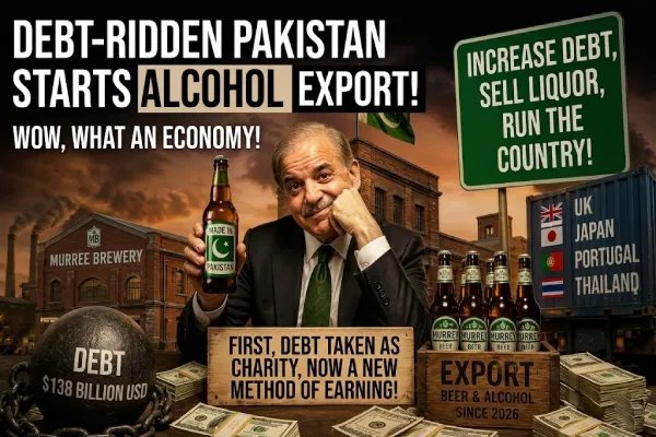 Pakistan resumes alcohol exports due to fear of bankruptcy