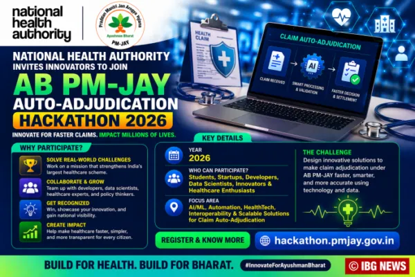 National Health Authority Invites Innovators to Join AB PM-JAY Auto-Adjudication Hackathon 2026