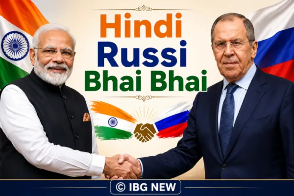 Russia's Foreign Minister calls on Prime Minister Shri Narendra Modi