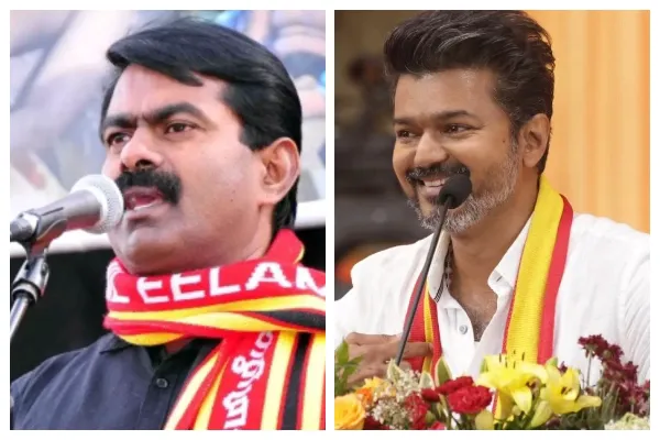 "சகோதரர் சீமானுக்கு பிறந்தநாள் வாழ்த்துக்கள்" - தவெக தலைவர் விஜய்