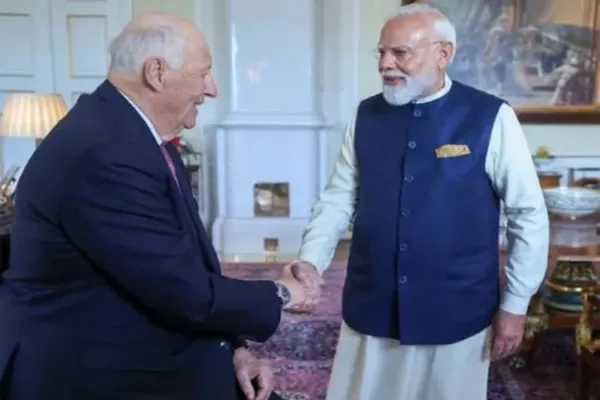 اوسلو میں وزیر اعظم نریندر مودی کی ناروے کے شاہ ہیرالڈ پنجم سے ملاقات۔ ہندوستان اور ناروے کے مضبوط تعلقات کے عزم کا اعادہ