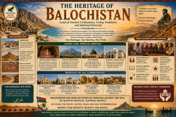 Sacred Landscapes of Balochistan: Religious Heritage, Tribal Identity, and the Struggle for Cultural Survival