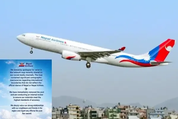 Nepal Airlines Issues Apology after Route Map Row Showing J&K as Part of Pakistan
