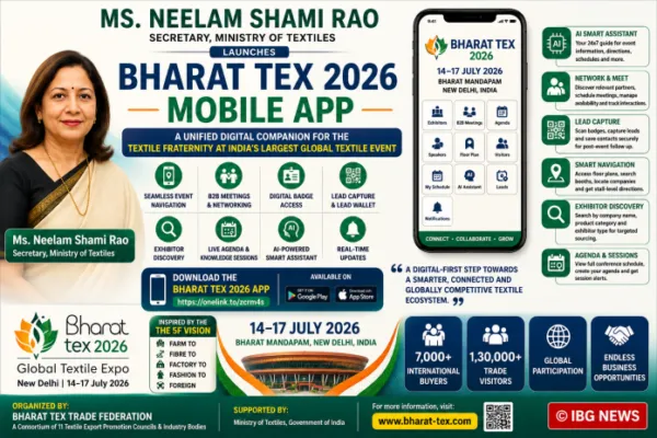 Ministry of Textiles Launches Bharat Tex 2026 Mobile App