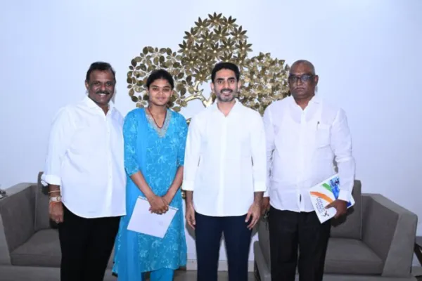 ఆసియా క్రీడలకు ఎంపికైన జ్యోతి సురేఖకు మంత్రి లోకేష్ అభినందనలు
