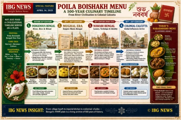 "What Bengalis Eat on Poila Boishakh: Full Traditional Menu with 500-Year History"