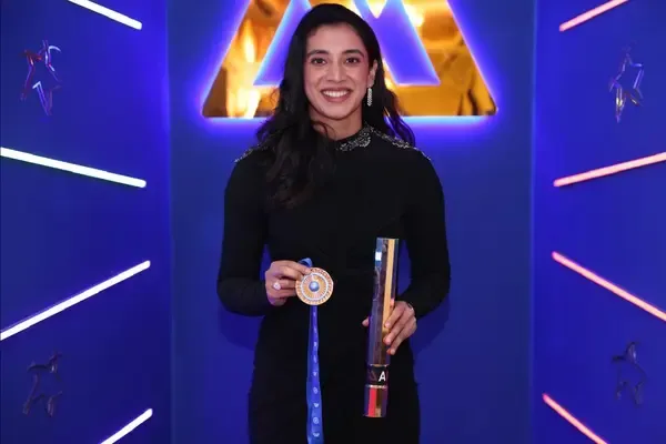 Smriti Mandhana Wins Fifth Best International Cricketer-Women Award at Naman Awards 2026