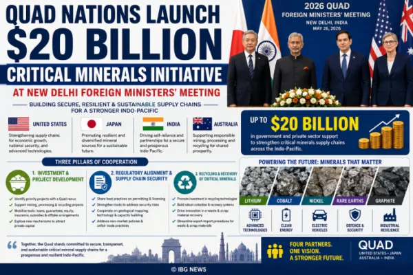 Quad Nations Launch $20 Billion Critical Minerals Initiative at New Delhi Foreign Ministers' Meeting