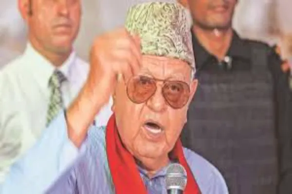 फारूक अब्दुल्ला ने पाकिस्तान से जम्मू-कश्मीर में हिंसा का सिलसिला खत्म करने को कहा