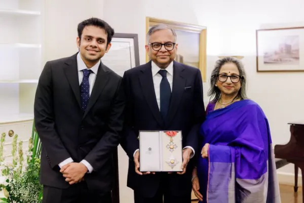 TATA GROUP CHAIRMAN NATARAJAN CHANDRASEKARAN RECEIVES HONORARY KNIGHTHOOD INSIGNIA