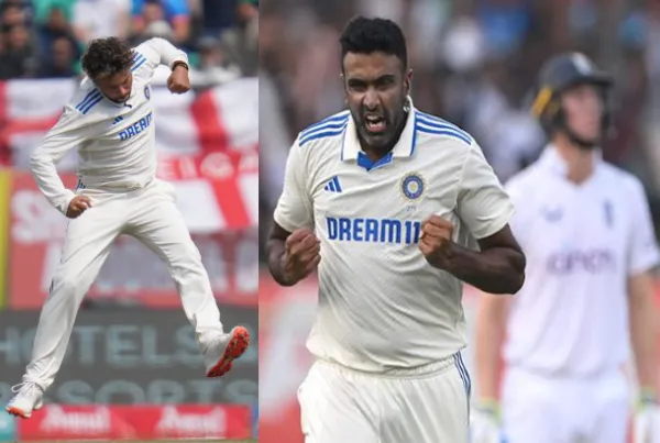 INDvsENG : சுழலில் சிதறிய இங்கிலாந்து : குல்தீப், அஸ்வின் சாதனை!