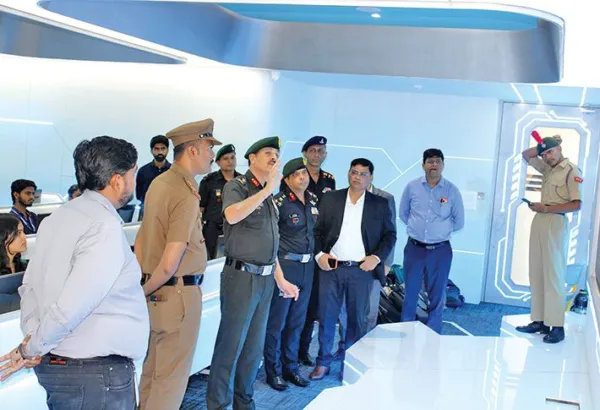 NCC top rung visit Indus University, meet cadets