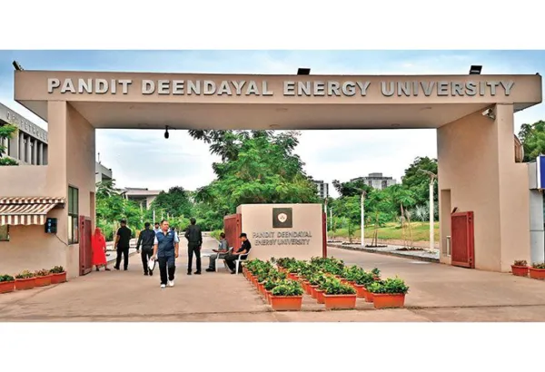PDEU hosts Viksit Bharat policy challengeStudents' posters spark debate on AI, sustainability, resilient cities