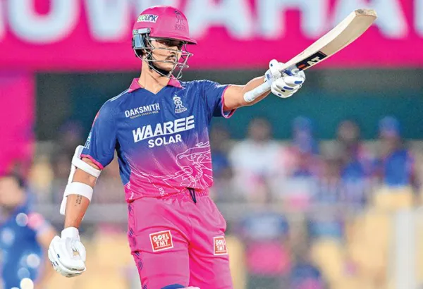Jaiswal, Vaibhav  power Royals to winBeat MI by 27 runs in their rain-curtailed match
