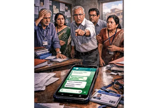 Teachers' WhatsApp row turns ugly, two expelledSerious allegations, threatening msgs on govt college teachers' assn group go viral, triggering tension