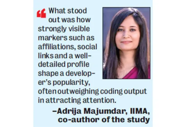 Online profile rivals coding skills: studyVisibility draws attention, but real work drives earnings, says IIMA research