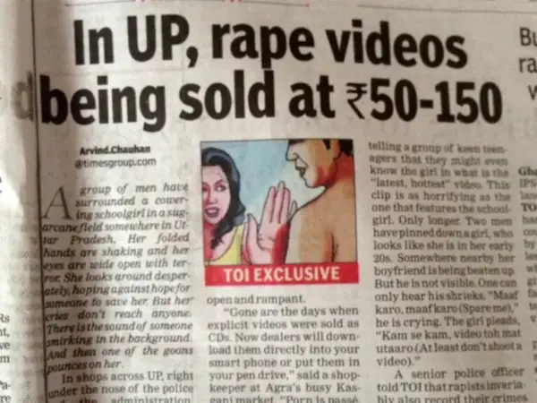 Rape Videos Sold for Rs. 50-100 in India
