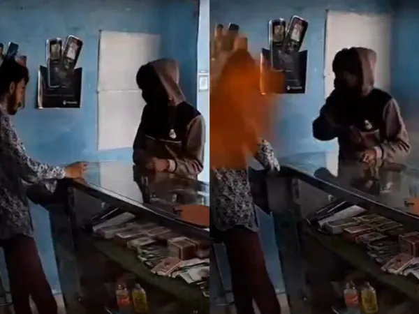 Shocking Chili Powder Robbery Caught on CCTV