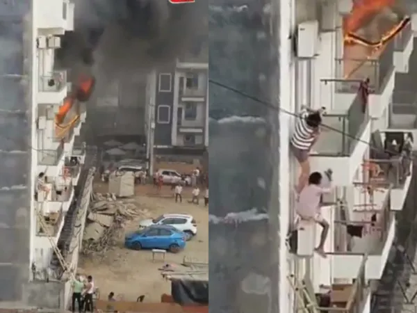 Viral Video: Girl Jumps From Hostel to Save Life