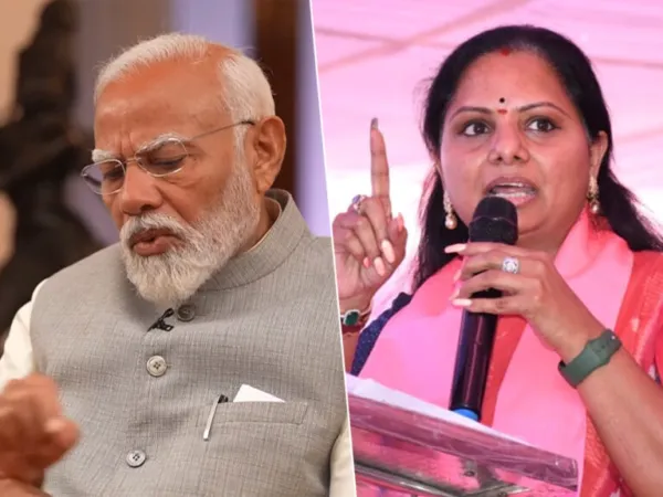 Kavitha's First Attack On Modi After Jail Release