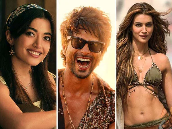 Photos: Shahid Kapoor, Kriti Sanon and Rashmika Mandanna Set The Vibe With Fresh Cocktail 2 Posters