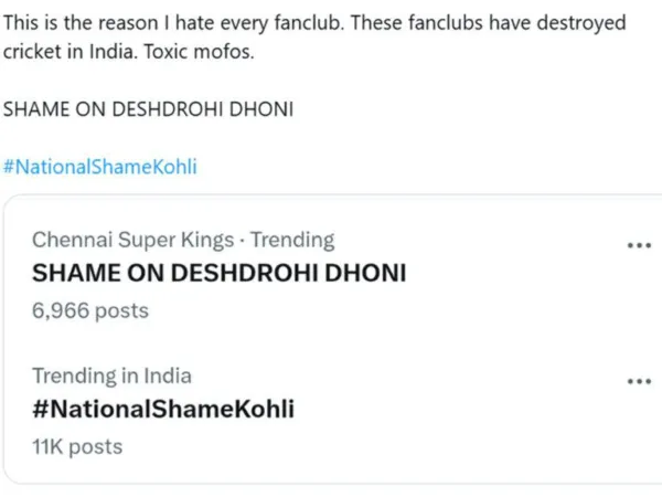 Dhoni Deshdrohi? Kohli National Shame? Disgusting!