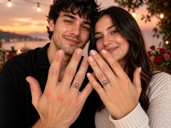 Couples are ditching engagement rings for ring tattoos, and it's a whole thing