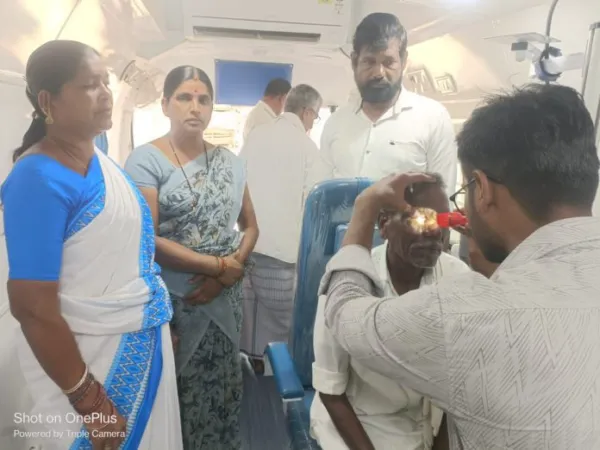ఉచిత కంటి వైద్య శిబిరంకు స్పందన
