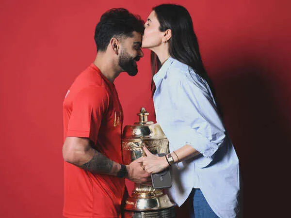 Anushka Sharma Kisses Virat Kohli As He Lifts IPL Trophy Again