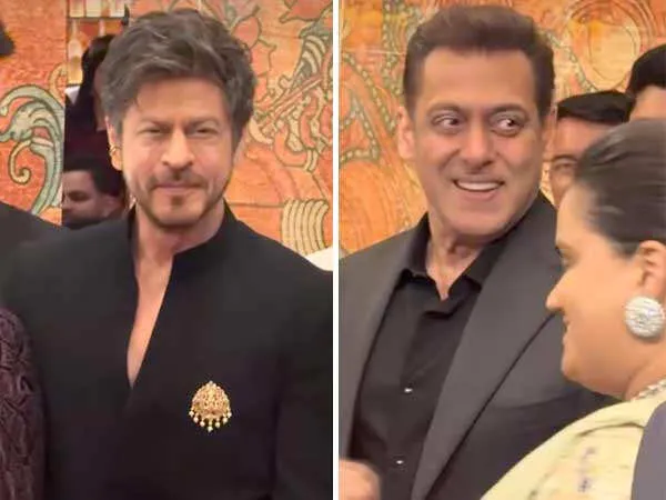 Shah Rukh Khan and Salman Khan Turn Heads at Mumbai Wedding, Videos Go Viral