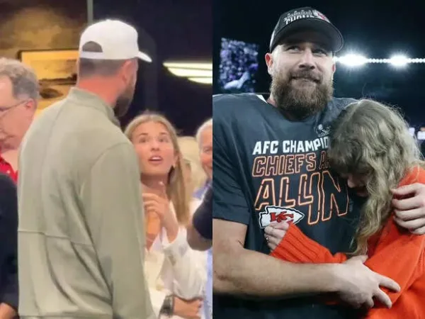 Travis Kelce and Taylor Swift face MAGA backlash after his friendly chat with Trump's granddaughter Kai at Florida golf event: 'Zero backbone and no morals'