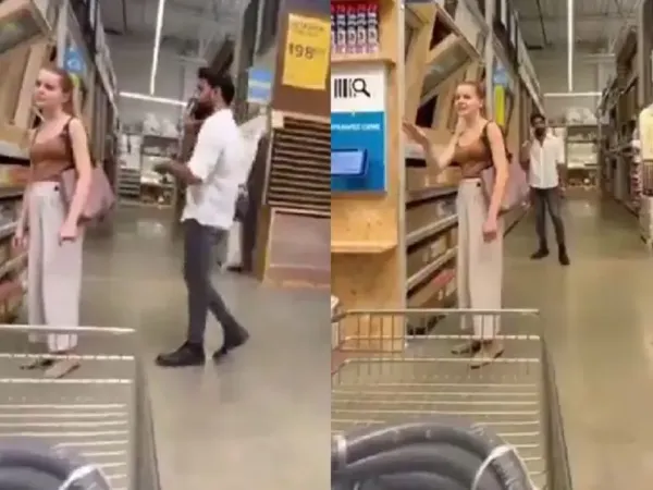 Indian Guy with White Woman: White Man Triggered