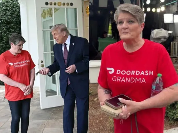 Who is Sharon Simmons? Donald Trump's 'DoorDash Grandma' goes viral after White House moment and Jesus meme scandal buzz
