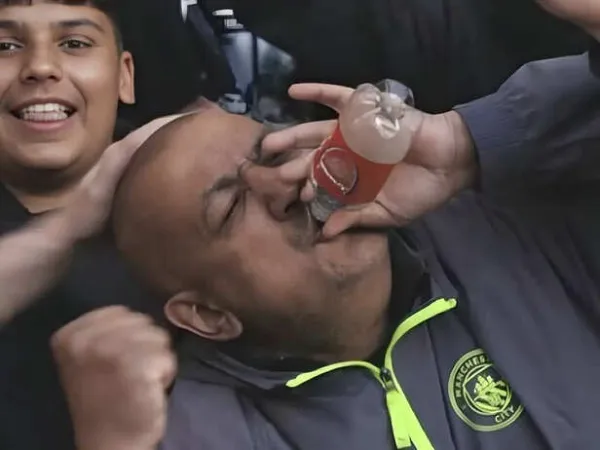 Manchester City fan 'drinking Arsenal tears' clip goes viral as Arsenal's title race form sparks fresh collapse fears before Etihad clash