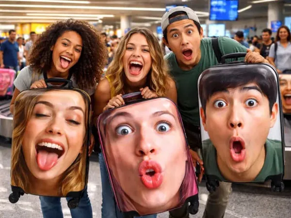 Why does everyone want their faces rolling around the baggage belt