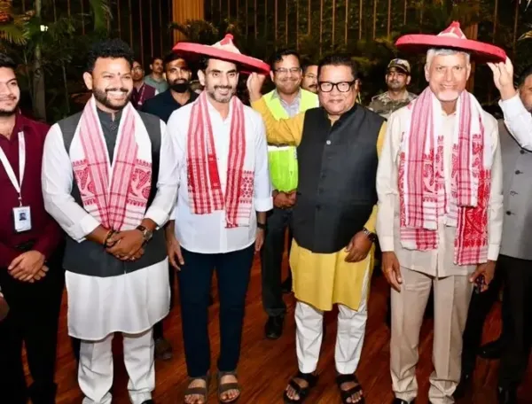 అస్సాం సీఎం ప్రమాణ స్వీకారానికి చంద్రబాబు, నారా కుటుంబానికి ఘన స్వాగతం!
