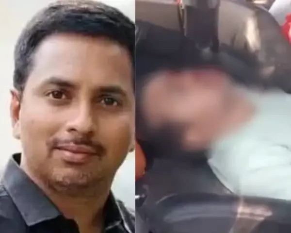 స్కూల్ బస్సును ఢీకొన్న కారు.. డాక్టర్ విజయ్ కుమార్ మృతి