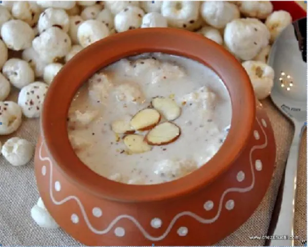 Fasting Recipe मखाना बदाम खीर