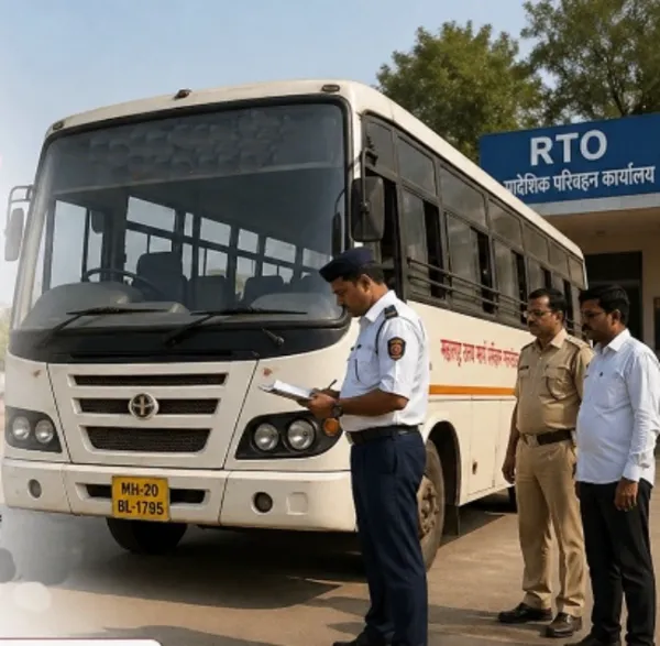 नवी मुंबई आर्.टी.ओ.ची १६२ खासगी बसगाड्यांवर कारवाई !