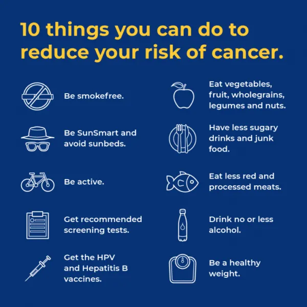 10 healthy habits that may prevent cancer