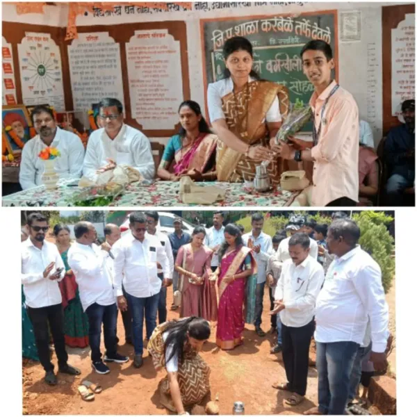 करंबेळे येथे शाळेला संगणक व प्रिंटर भेट; ई-लर्निंग वर्गाचे उद्घाटन